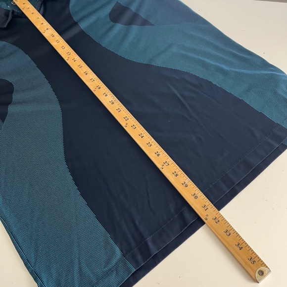 Nike Golf Innovation Futuristic Teal Quarter Zip Performance Golf Polo Mens XL - Picture 6 of 8